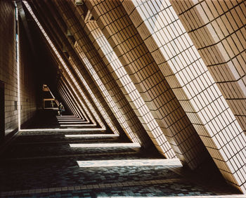 Low angle view of staircase in building