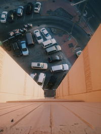 Cars moving in underground walkway