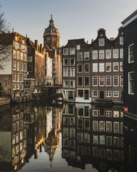 Reflection of buildings in canal