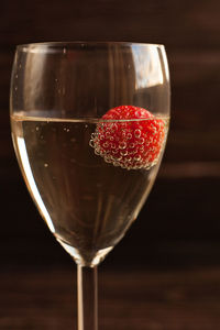 Close-up of drink in glass