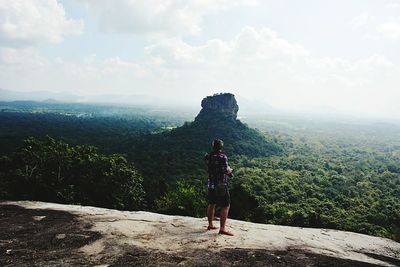 Man standing on mountain