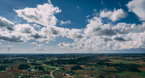 Panoramic view of landscape against sky