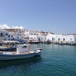 Boats in sea