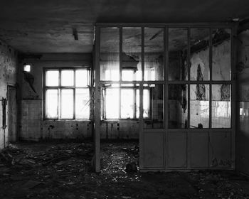 Interior of abandoned building