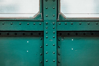 Full frame shot of rusty metal door