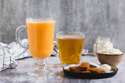 Close-up of drink on table