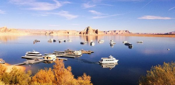 Reflection of sky in water