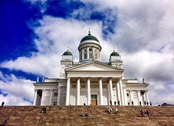 Low angle view of building against sky