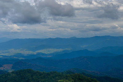 Scenic view of mountains against sky pang mapha , mae hong son province, northern thailand.