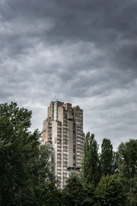 Low angle view of building against sky