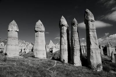 Panoramic view of historical building against sky