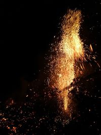 Low angle view of firework display