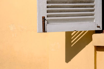 Close-up of yellow wall