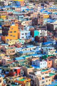 High angle view of cityscape