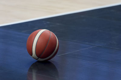 High angle view of basketball hoop