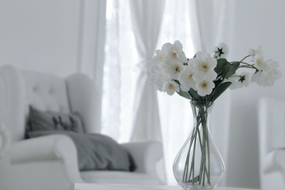 White concept space layout and home decoration