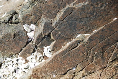 Full frame shot of rocks on land