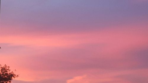 Scenic view of pink sky during sunset