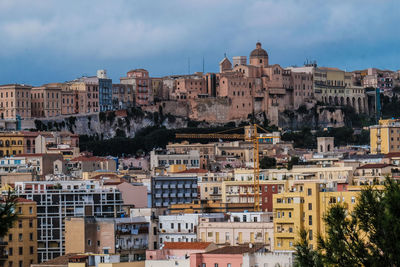 Low angle view of buildings against sky