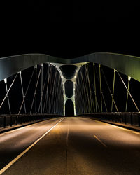 View of bridge against sky at night