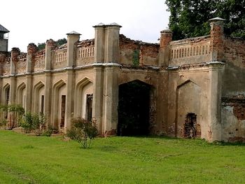 Low angle view of old building