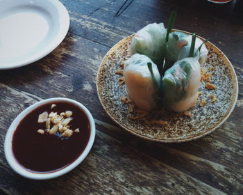 Close-up of served food