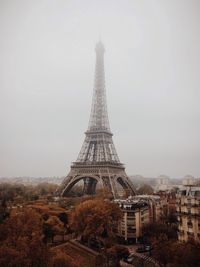 Eiffel tower against sky