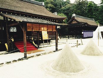 Built structure with trees in background