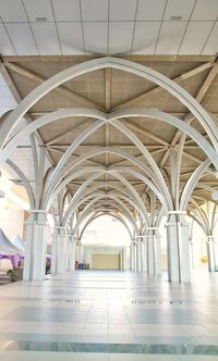 Empty corridor of building