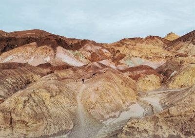 Scenic view of desert against sky