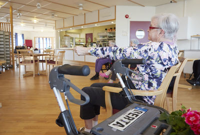 Senior people in care home