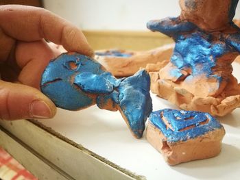 Close-up of person hand