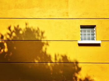Close-up of yellow window