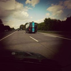 Road passing through landscape