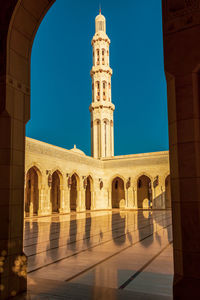 The sultan qaboos grand mosque in muscat, oman.