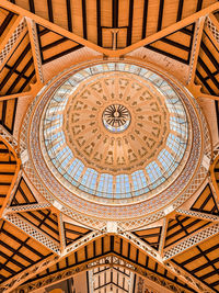 Low angle view of ceiling of building