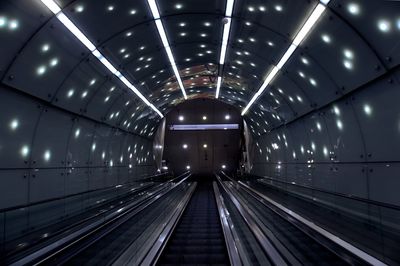 Warsaw metro escalator 