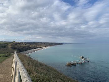 Panoramic view of sea against sky