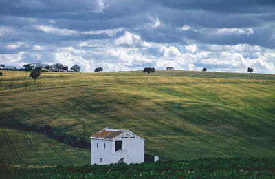 Landscape - house in the fields