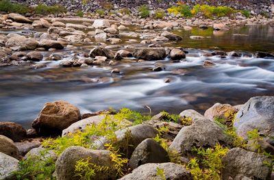 Scenic view of rocks in water
