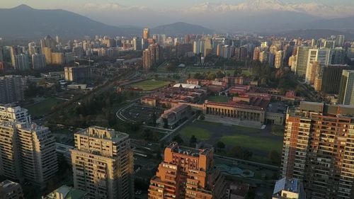 High angle view of cityscape