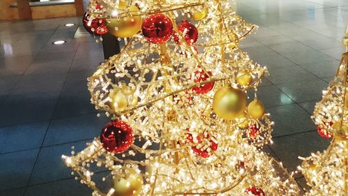 Close-up of christmas decoration