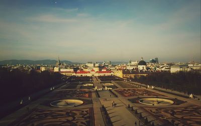 View of cityscape against the sky