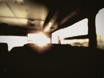 Sun shining through clouds