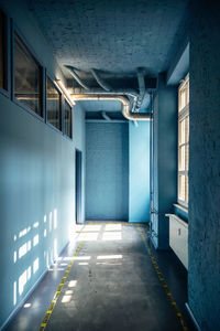 Empty corridor of building