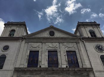 Low angle view of building against sky