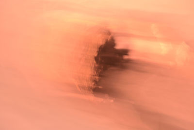 View of orange sky at sunset