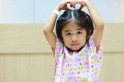 Portrait of cute girl