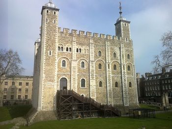 Low angle view of historical building