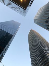 Low angle view of buildings against sky